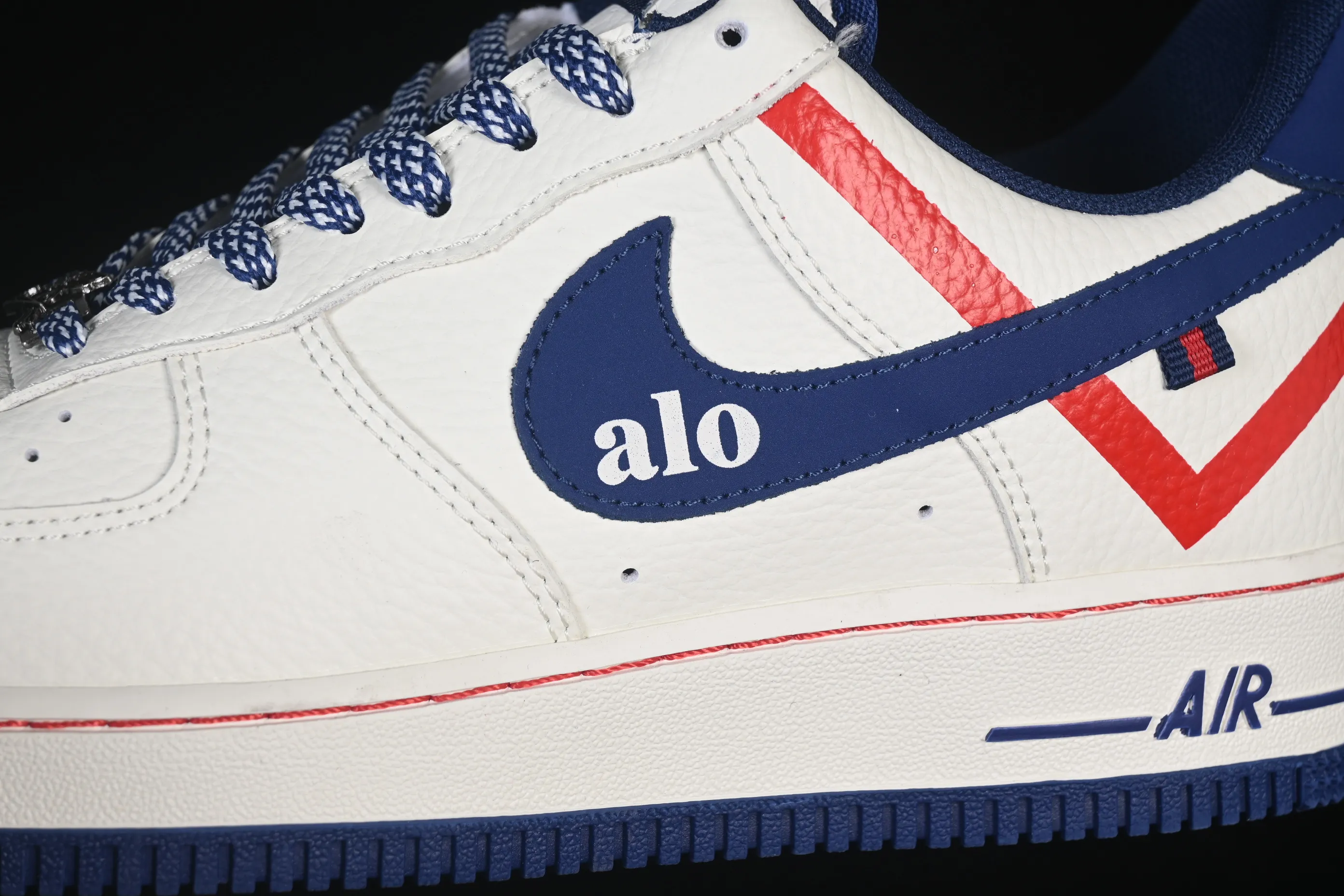 All categories Nk Air Force 1 Air Force series Nk Air Force 1 Low Air Force low top Nike Air Force 1'07 Low joint milk white red blue Air Force 1 low top casual sneakers XY9025-011